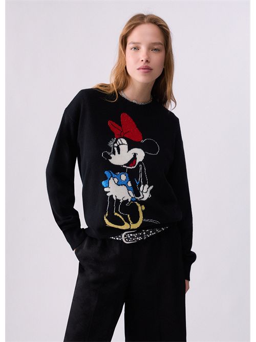 Maglia jacquard in lana Mrs Mouse